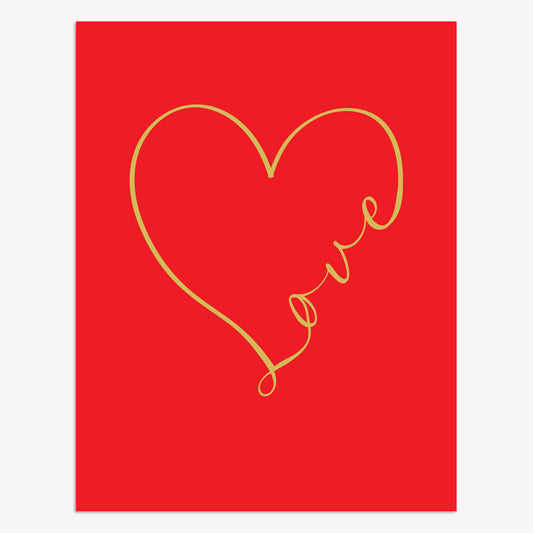 VLS007-Think of Me-Love Heart-Card-
