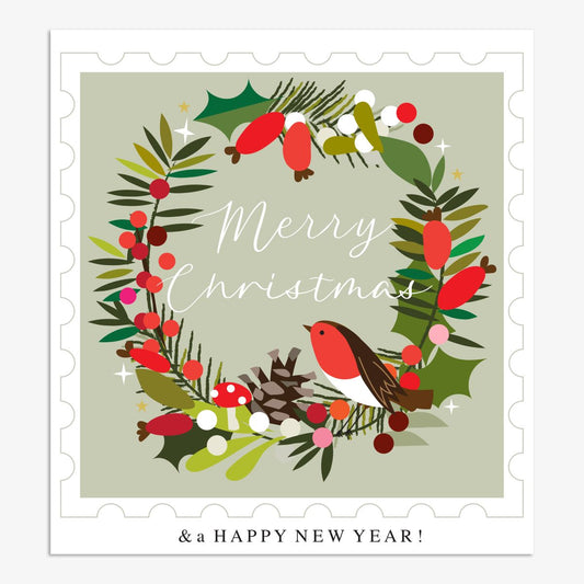 YLX014-Think of Me-Merry Christmas & A Happy New Year-Xmas Card-Yule