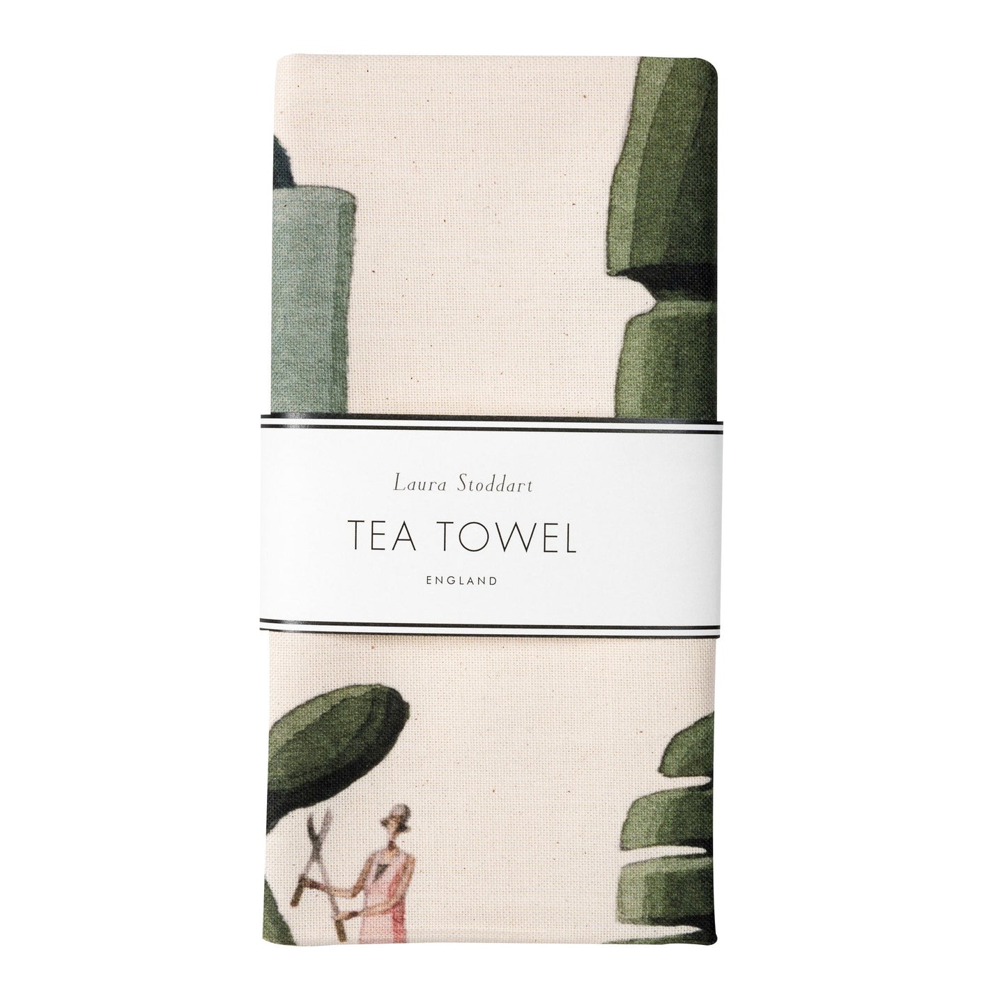 TP005-Laura Stoddart-Top Topiary-Tea Towel Cotton 48 x 78 cm