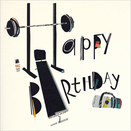 624391-Woodmansterne-D- Reps Weights And Birthday Cake-Card-