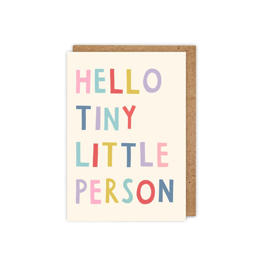 BNB007-Zoe Spry-Hello Tiny Little Person-Card-