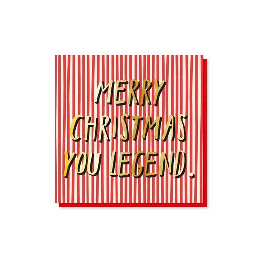 DAZX001-Zoe Spry-Merry Christmas Legend-Xmas Card-Dazed
