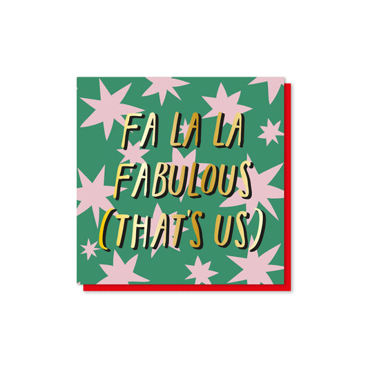DAZX002-Zoe Spry-Fa La La Fabulous-Xmas Card-Dazed