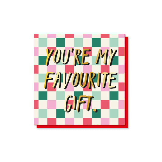 DAZX003-Zoe Spry-You�Re My Fave Gift-Xmas Card-Dazed