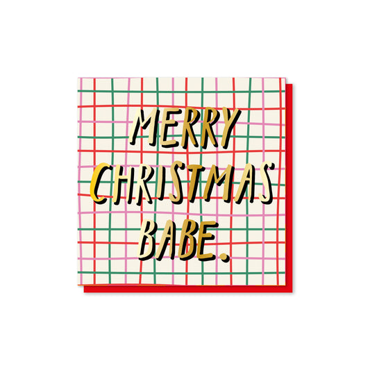 DAZX005-Zoe Spry-Merry Christmas Babe-Xmas Card-Dazed