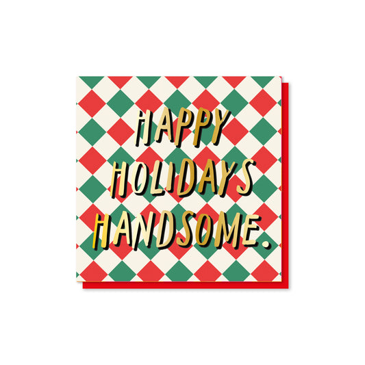 DAZX006-Zoe Spry-Happy Holidays Handsome-Xmas Card-Dazed