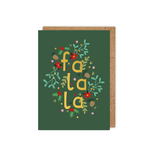 X001-Zoe Spry-Fa La La Foliage-Xmas Card-Flora