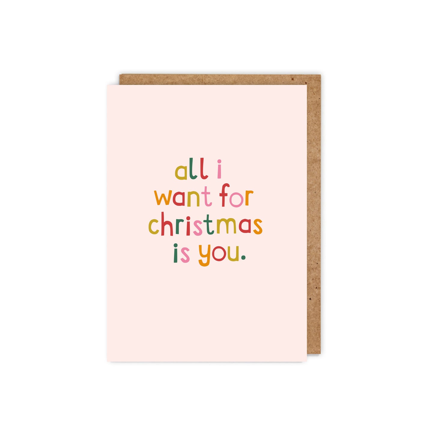 XW001-Zoe Spry-All I Want For Xmas Is You-Xmas Card-A Little Word