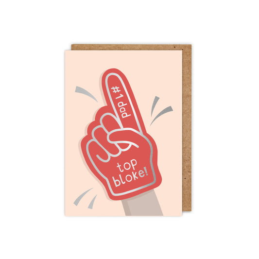 ZSF002-Zoe Spry-Foam Finger- Top Bloke-Card-