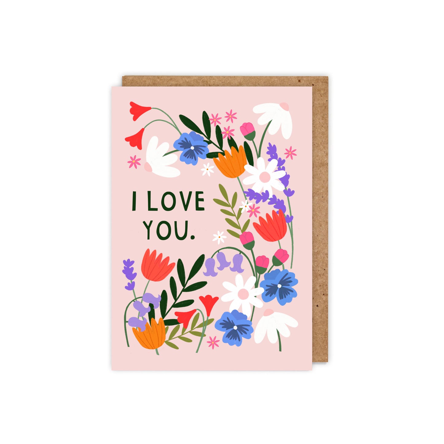 ZSFL002-Zoe Spry-I Love You Floral-Card-