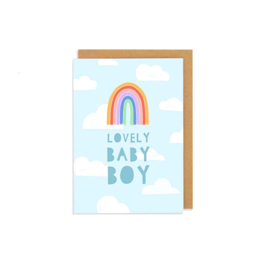 ZSLBB-Zoe Spry-Lovely Baby Boy-Card-Oodles Of Doodles