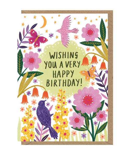 BO001-Earlybird-Garden Birthday-Card-Bonbi Forest