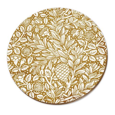 TWPM037-Live Wires-Kauri & Ramarama Ochre Placemat-Giftware-