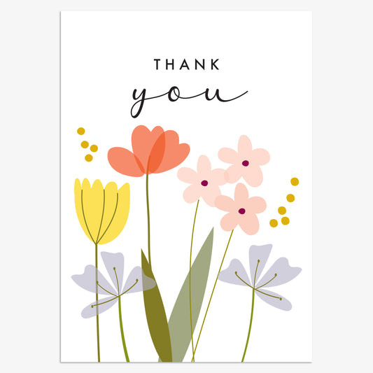 SST207-Think of Me-Thank You Floral-Card Pack-