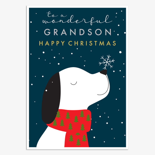 WDX017-Think of Me-Grandson-Xmas Card-Wonder