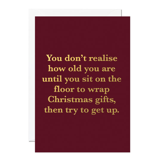 C356-Ricicle Cards-Getting Older-Xmas Card-Christmas Humour