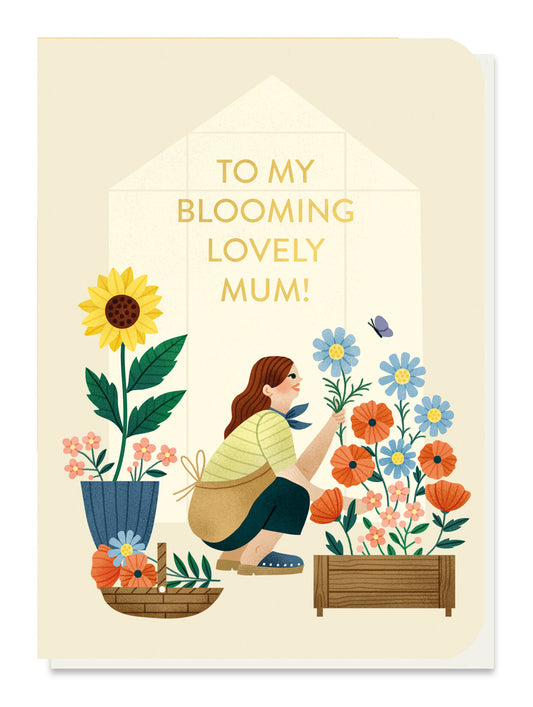 BLOOM030-Stormy Knight-Mum Wild Flower Garden-Card-