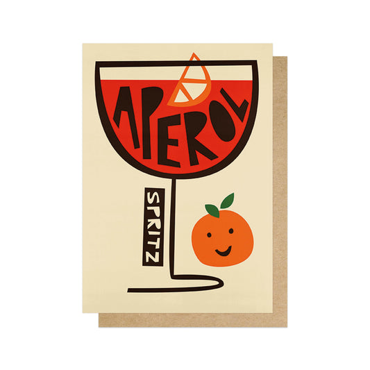 FOXVEL033C-East End Prints-Aperol Spritz-Card-Fox & Velvet