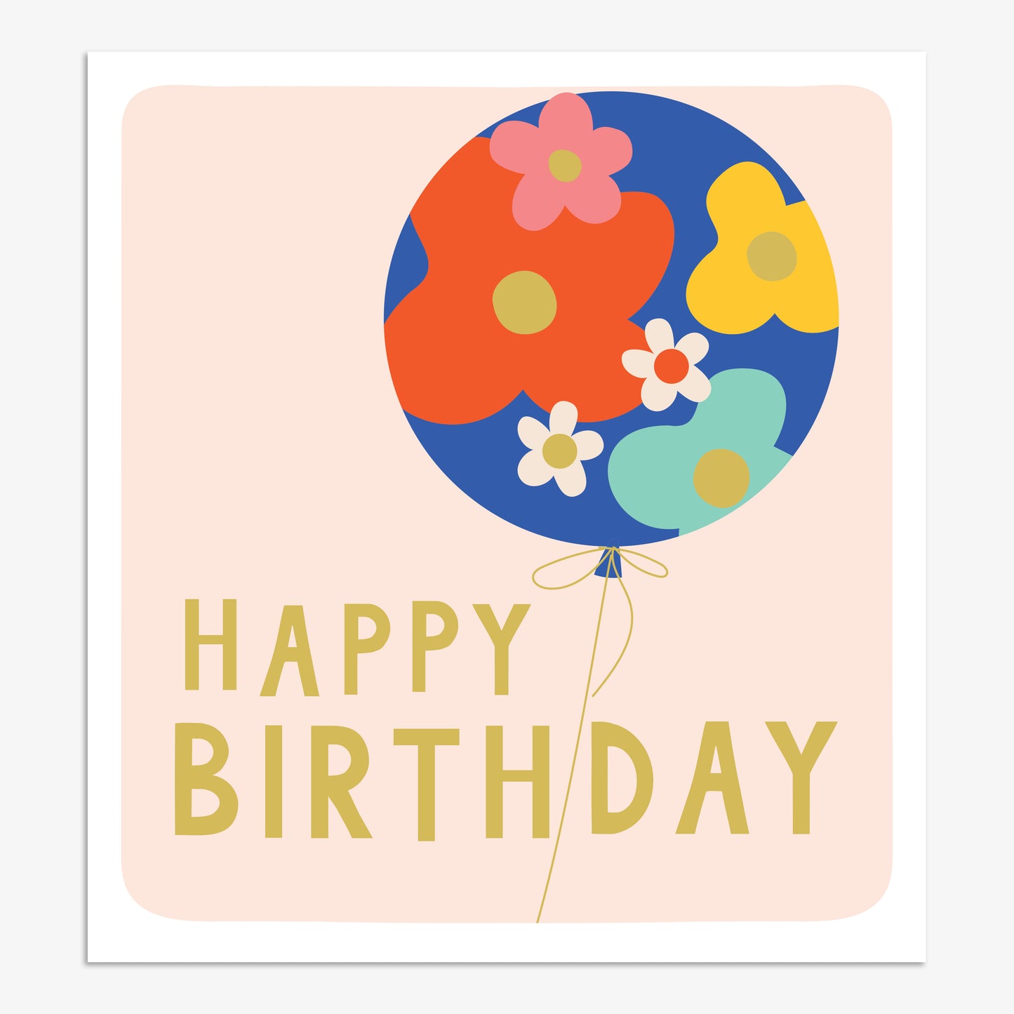 FIZ127-Think of Me-Happy Birthday Balloon-Card-Fizz