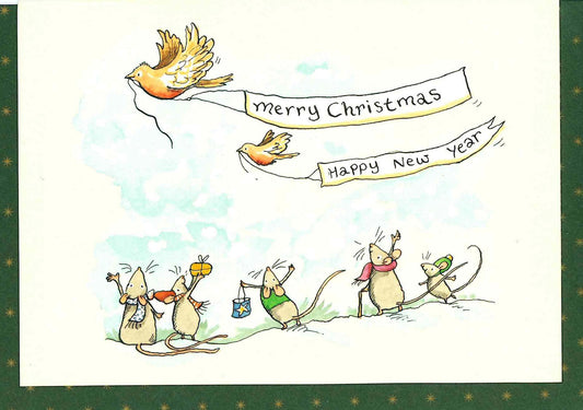 XM109-Two Bad Mice-Merry Christmas-Xmas Card