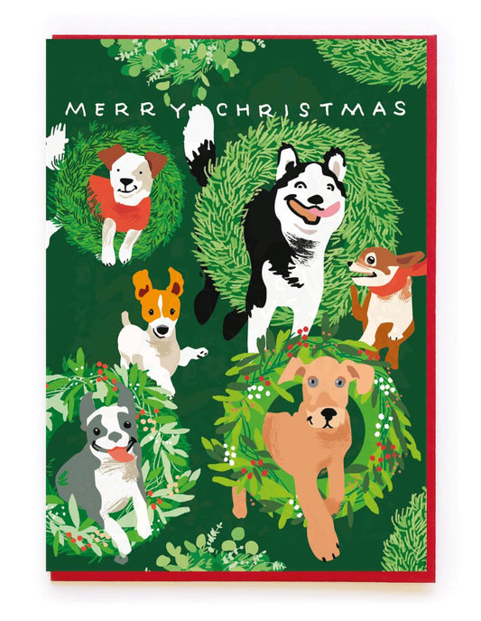 BP040-Noi-Christmas Dogs-Xmas Card-Christmas Cards