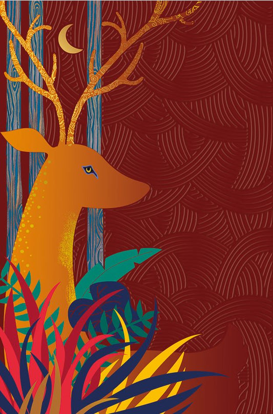 9959900055-Editor Groupe-Deer-Xmas Card-A Vos Voeux Merveilleux