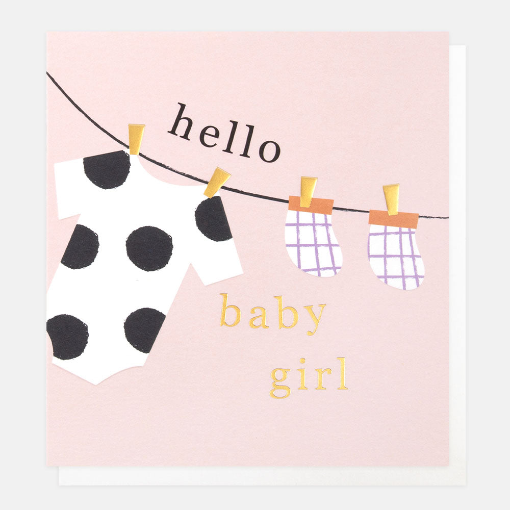 INR011-Caroline G-Hello Baby Girl-Card-In Repeat