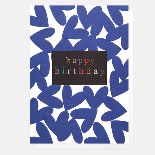 PWK007-Caroline G-Happy Birthday -Card-Pattern Work