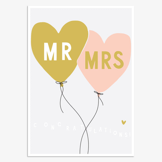 PV011-Think of Me-Mr & Mrs Balloons-Card-Pura Vida