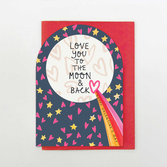 BA003-Stop The Clock-Love You To The Moon & Back -Card-Moon & Back