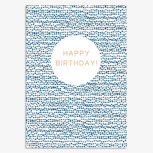 HWL003-Think of Me-Happy Birthday Dots-Card-Howl