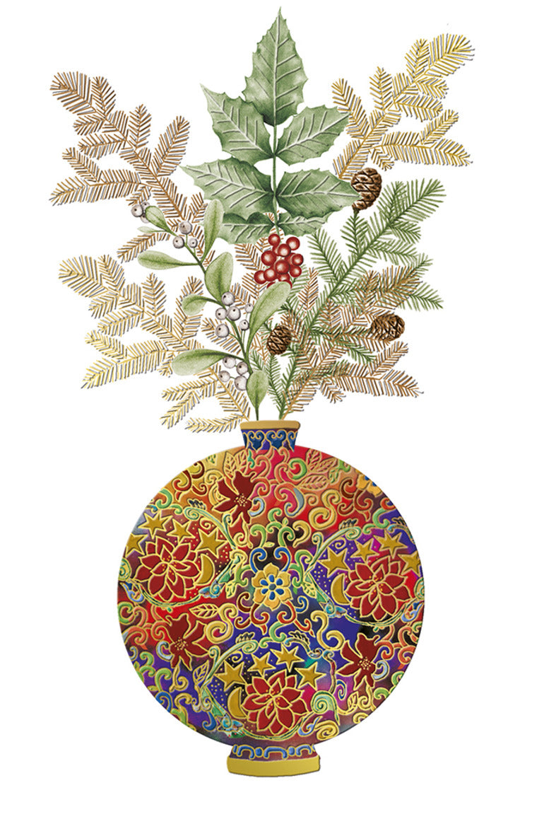 9982800034-Editions du Desastre-Floral Vase-Xmas Card-Icones