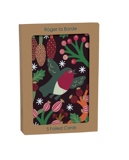 GCX1064P-Roger La B-Christmas Chorus Greeting Card 5 Pack-Xmas Card Pack-Standard Card