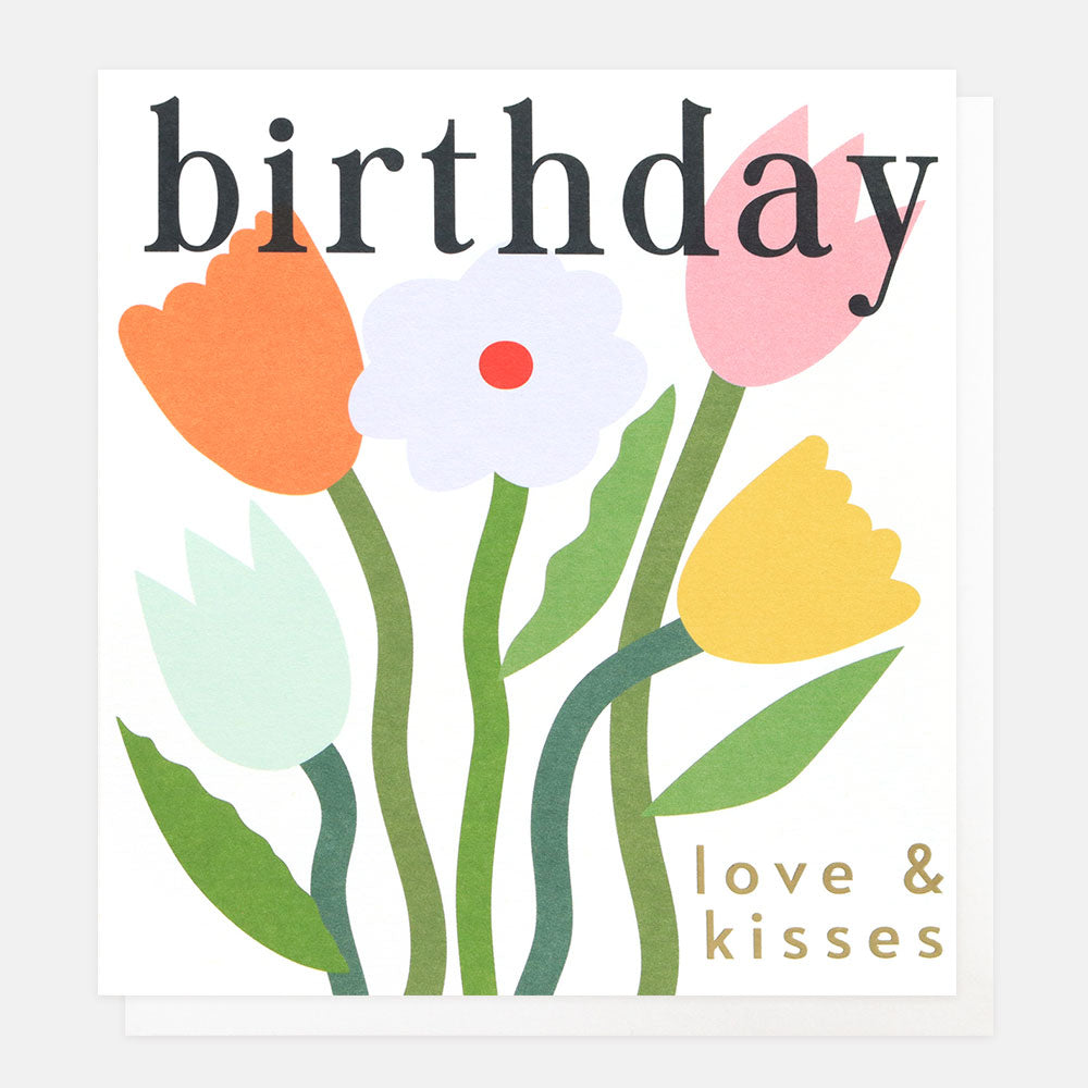 FWP009-Caroline G-Birthday Love & Kisses Flower Patch-Card-Flower Power