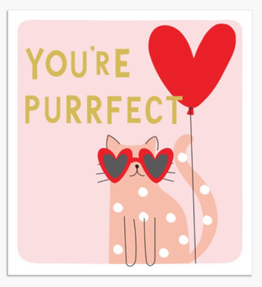 VFZ005-Think of Me-Youre Purrfect Vday-Card-