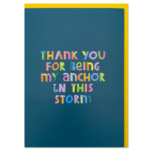 SUN005-Raspberry Blossom-Thank You For Being My Anchor In This Storm-Card-Sunshine