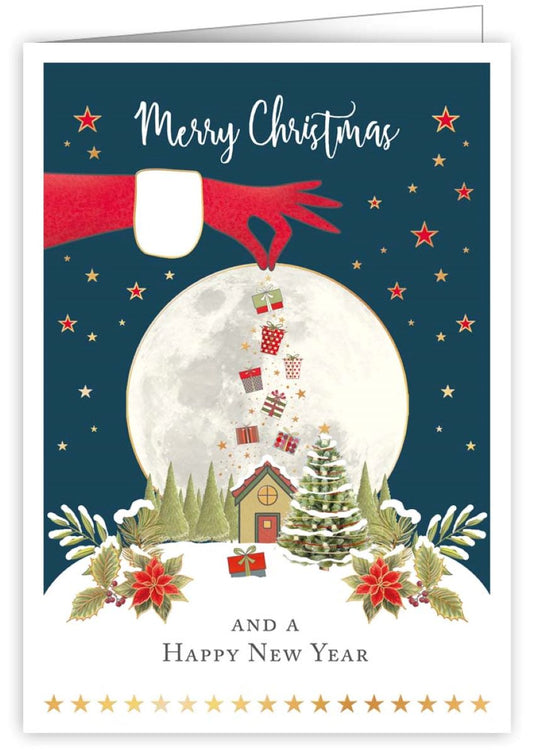 4774-Quire-Mrs Santa Sprinkling Presents-Xmas Card-Mac Classic