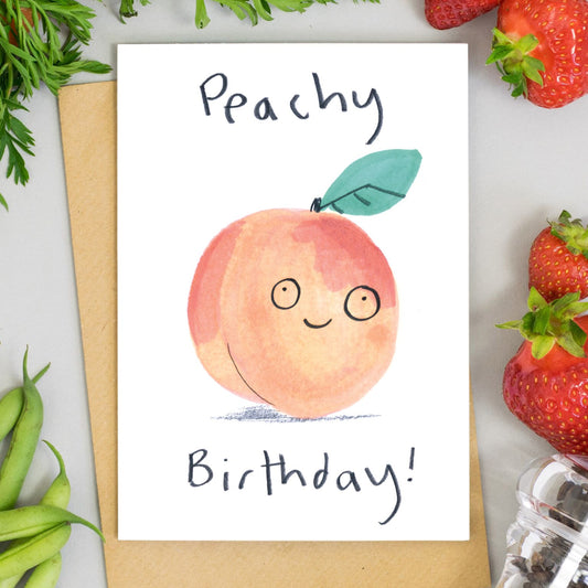 0749-Jo Clark Design-Peachy Birthday Card-Card-