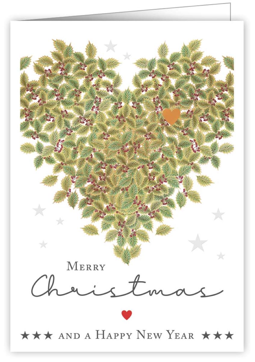 4761-Quire-Mistletoe Heart-Xmas Card-Mac Classic