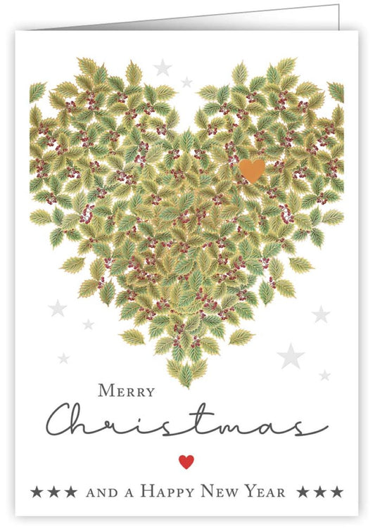 4761-Quire-Mistletoe Heart-Xmas Card-Mac Classic