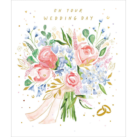 502309-Woodmansterne-T Cardsngl Iris. Wedcrats Just Married-Card-Iris