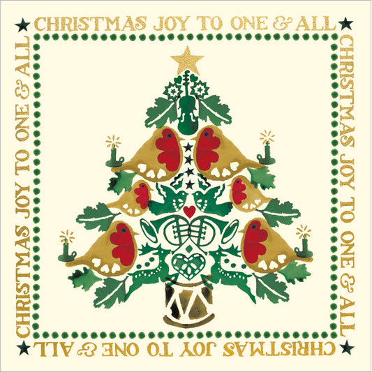 LGX611360-Woodmansterne-Christmas Joy- 8Pk X 1 Design-Xmas Card Pack-Emma Bridgewater