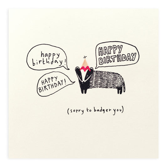 (219)PSC-BBG-Ruth Jackson-Birthday Badger-Card-