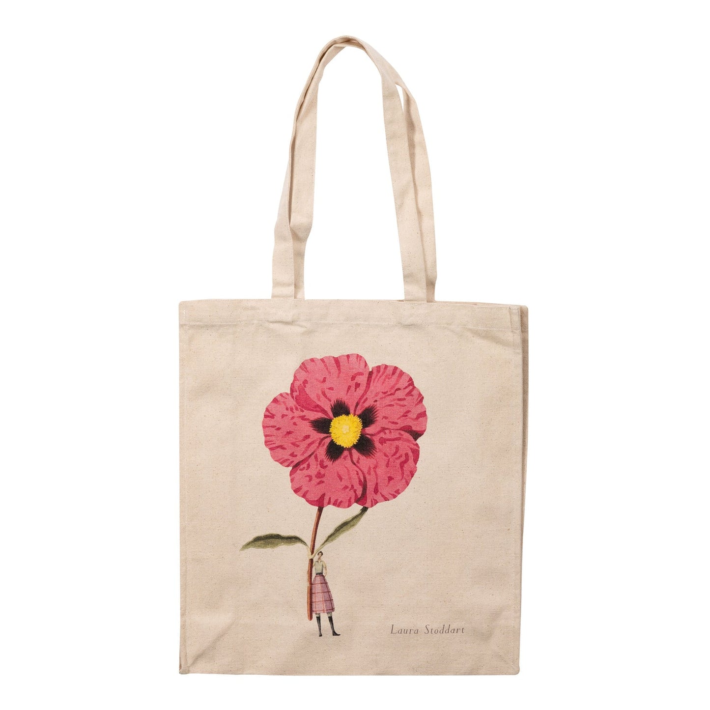 IB009B-Laura Stoddart-Cistus-In Bloom-Heavyweight Cotton Bag 39x42.5 cm