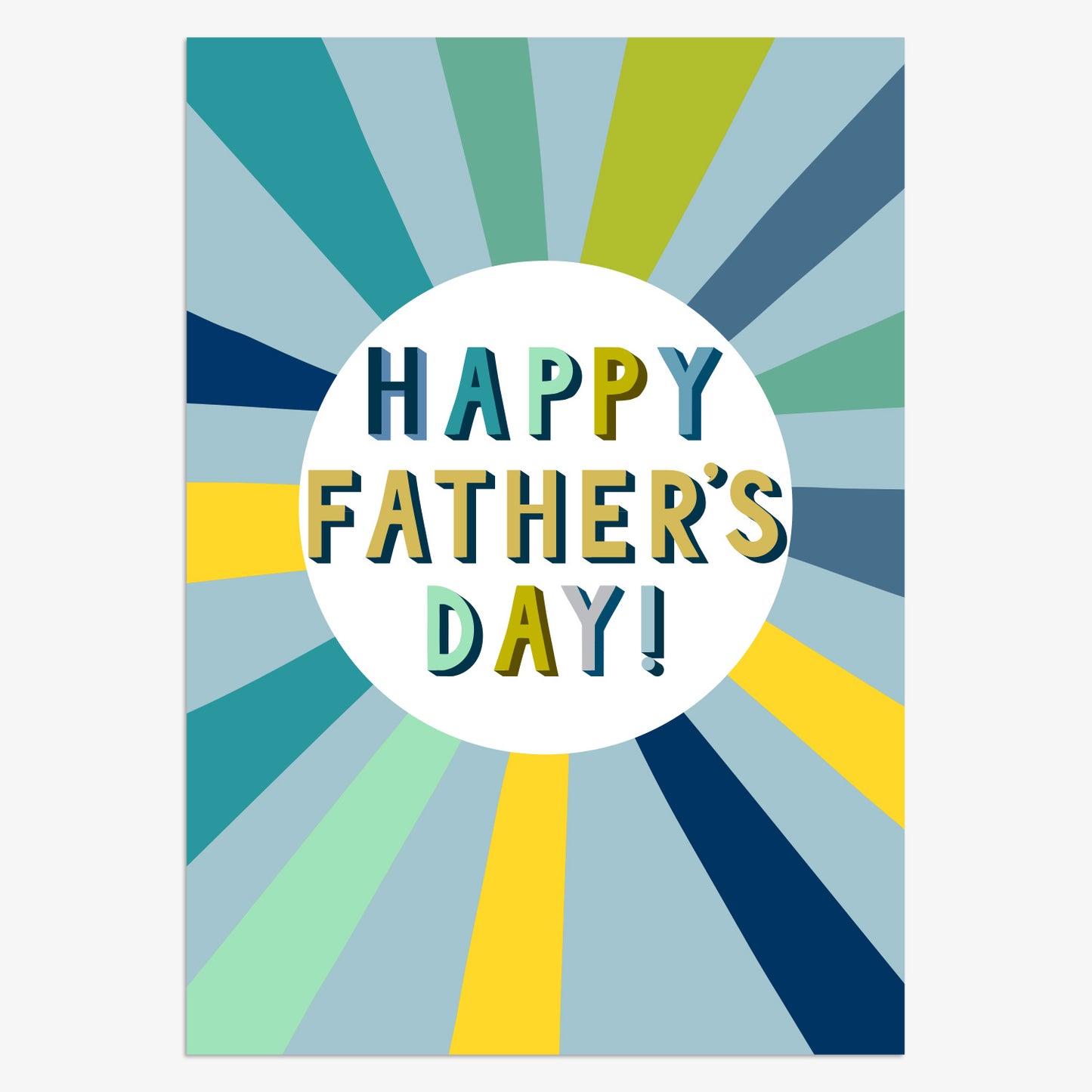 FDR015-Think of Me-Happy Fathers Day Rays-Card-