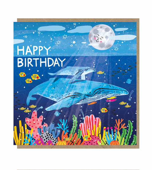 BUD023-Earlybird-Happy Birthday Whales-Card-Buddy And Betty