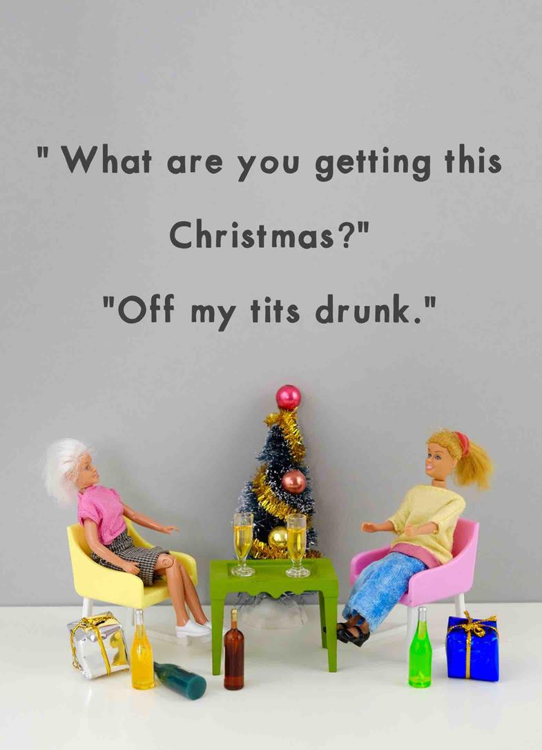 JJC006-Bold & Bright-Off My Tits-Xmas Card-Jeffrey & Janice