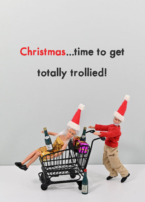 JJC077-Bold & Bright-Trollied-Xmas Card-Jeffrey & Janice