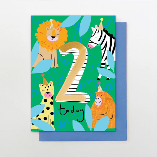 SU021-Stop The Clock-Boy Age 2 Safari-Card-Super Duper