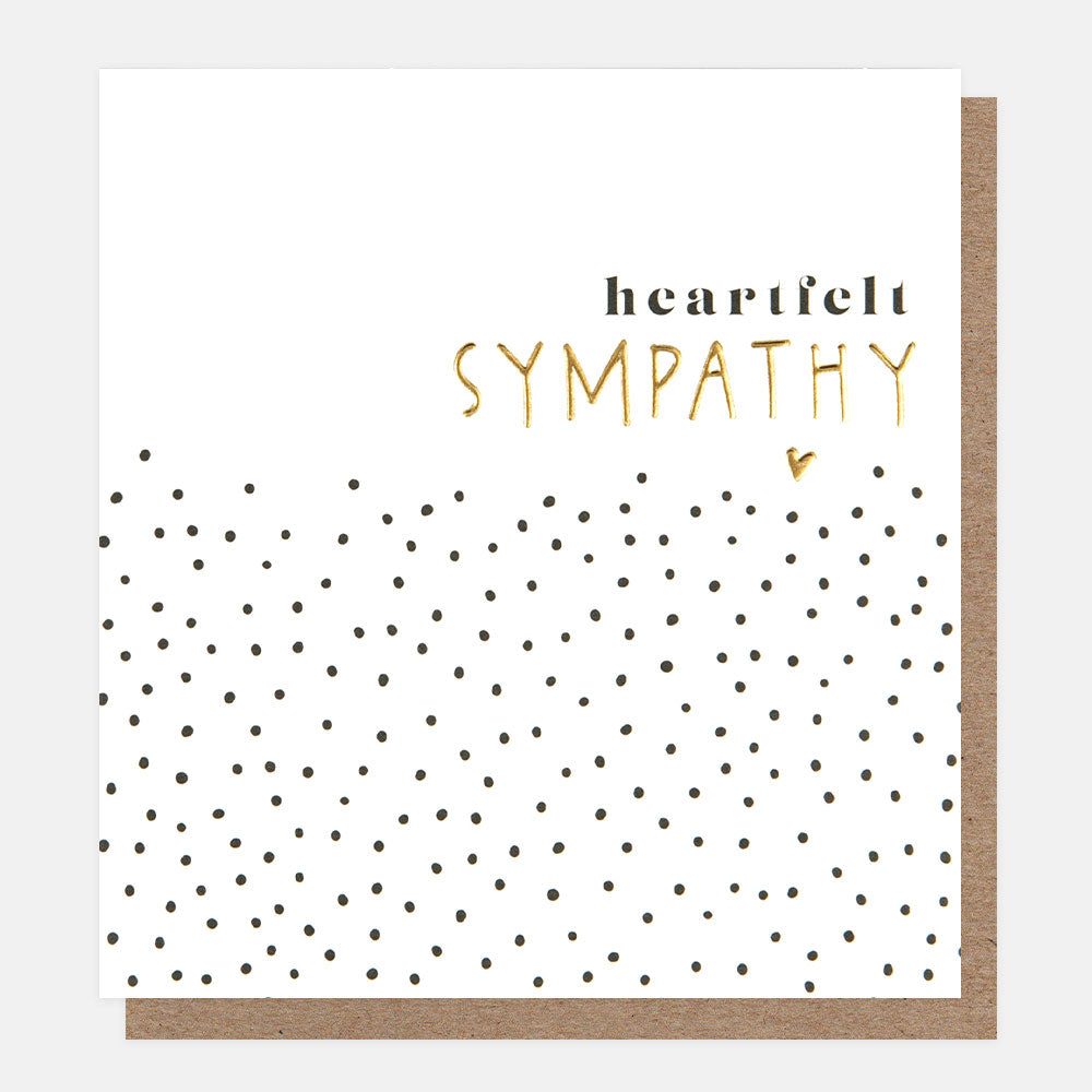 MKM014-Caroline G-Heartfelt Sympathy Dotty Pattern With Heart-Card-Make Your Mark